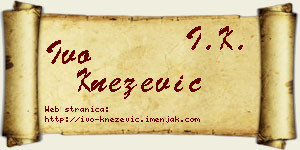 Ivo Knežević vizit kartica